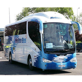 Flota de autocares y microbuses de Molina Bus