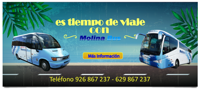 Es Tiempo de viajar con Autocares Molina Bus, s.l.